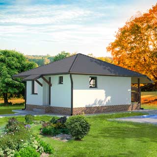 Montažna vikend kuća Klasik Ivanjica - tip 40