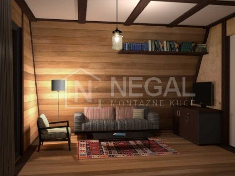 Montažna kuća Golija Negal Ivanjica | Tip Montažne kuće 40 - Izgled prostorija