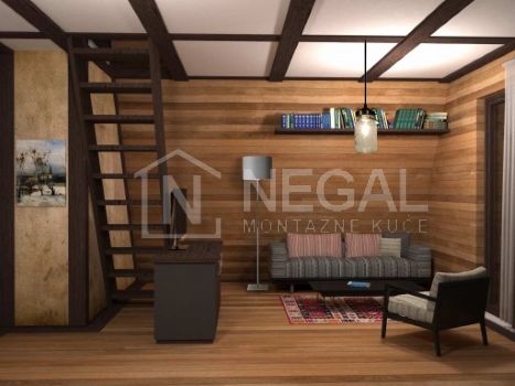 Montažna kuća Golija Negal Ivanjica | Tip Montažne kuće 64 - Izgled prostorija