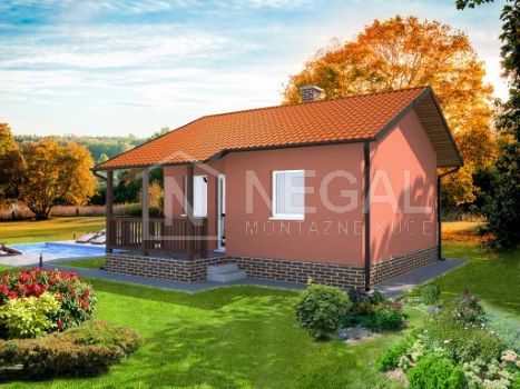 Montažna kuća Klasik Negal Ivanjica | Tip Montažne kuće 44b