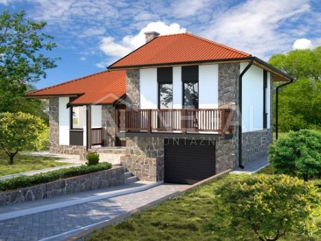 Montažna kuća Klasik Negal Ivanjica | Tip Montažne kuće 90
